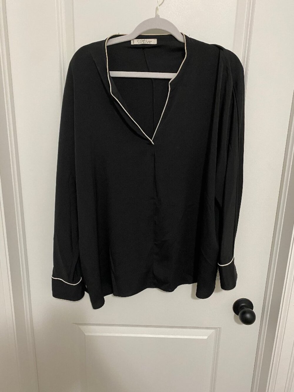 Black Satin Dress Shirt